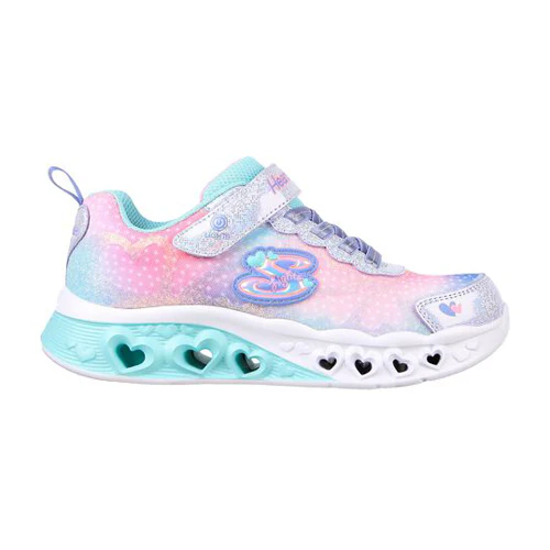 Skechers Flutter Heart Lights Trainers – 302315L – Purple /Multi