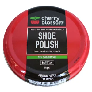 Cherry Blossom Matt Shoe Polish - 40g - Dark Tan