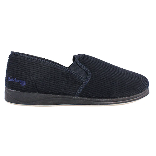 Padders Men’s Slip On Slippers – Albert – Navy