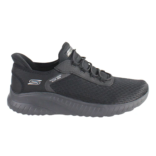 Skechers Ladies Slip On Trainers – 117504 – Black / Black