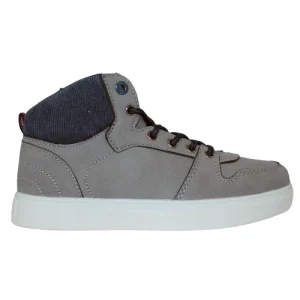 Tommy Bowe Hi Top Kids Trainers - Parry - Grey