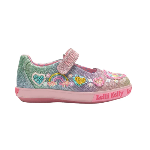Lelli Kelly Mary Jane Pumps – Rainbow Unicorn 2035 – Multi