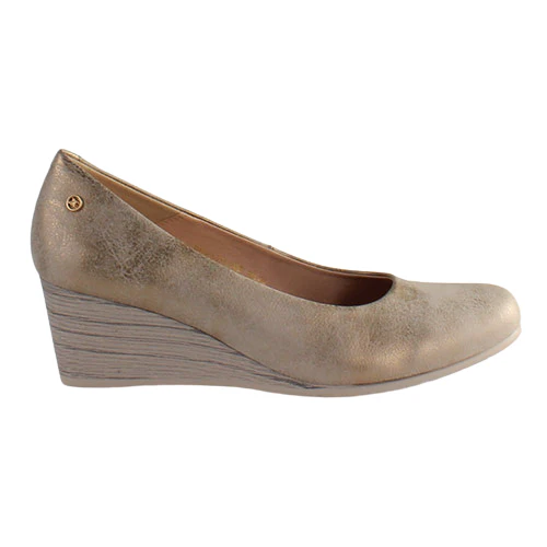 Zanni Wedge Shoes – Ruwais – Gold